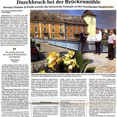 Zeitungsartikel Brückenmühle